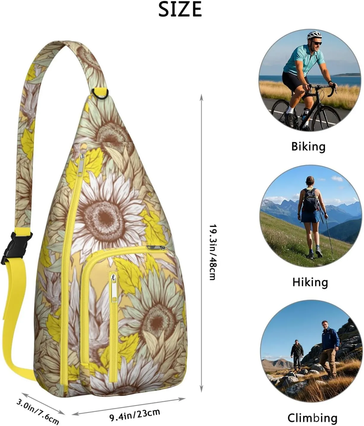 Adjustable Strap Crossbody for Women, Lightweight & Stylish Floral Design
