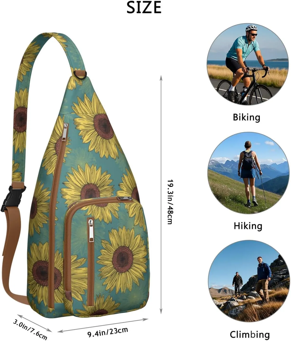 Adjustable Strap Crossbody for Women, Lightweight & Stylish Floral Design