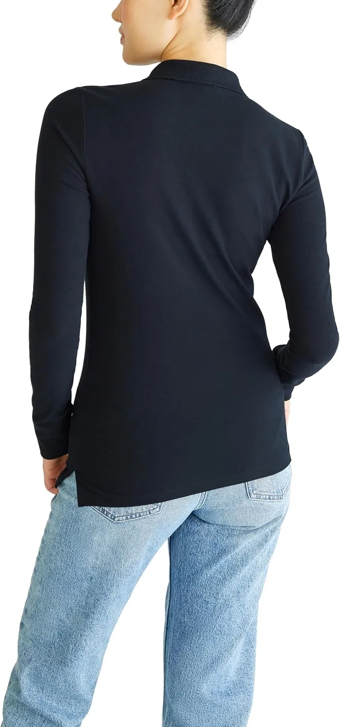 AEROPOSTALE Women's Aero Uniform Polo Long Sleeve