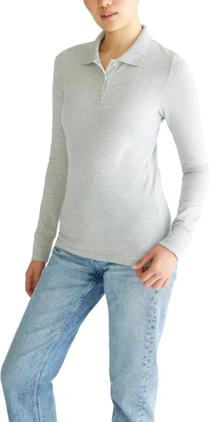 AEROPOSTALE Women's Aero Uniform Polo Long Sleeve