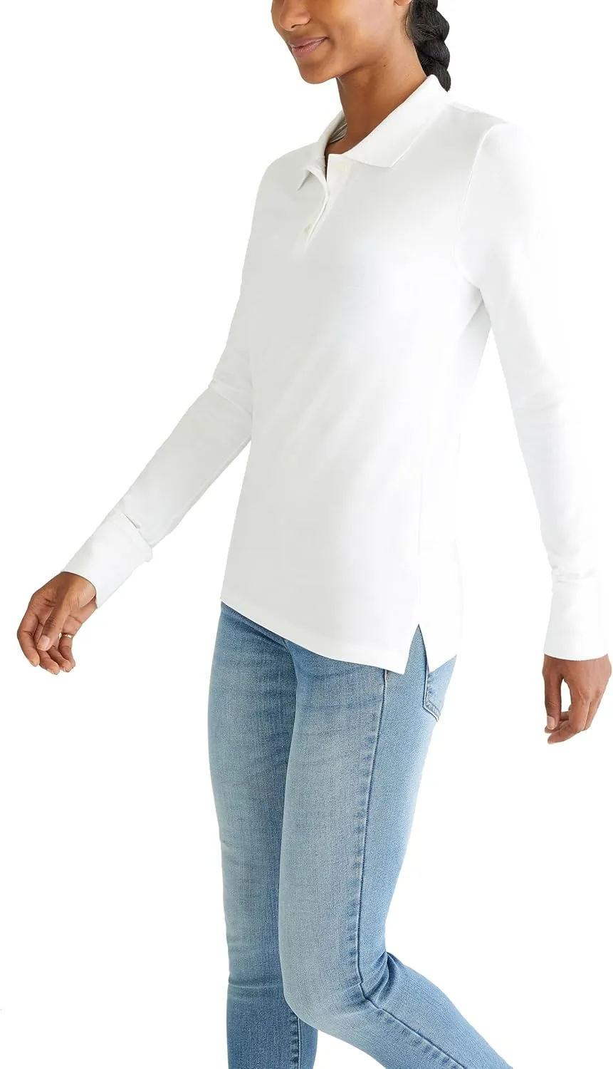 AEROPOSTALE Women's Aero Uniform Polo Long Sleeve
