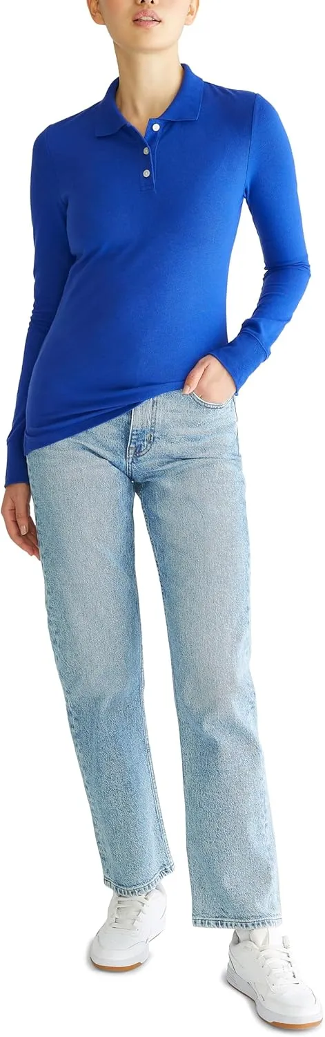 AEROPOSTALE Women's Aero Uniform Polo Long Sleeve