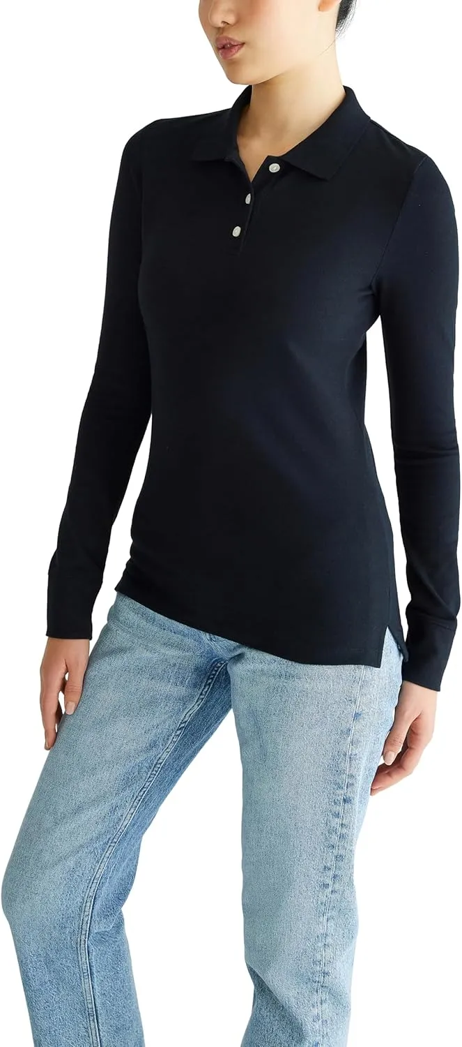 AEROPOSTALE Women's Aero Uniform Polo Long Sleeve