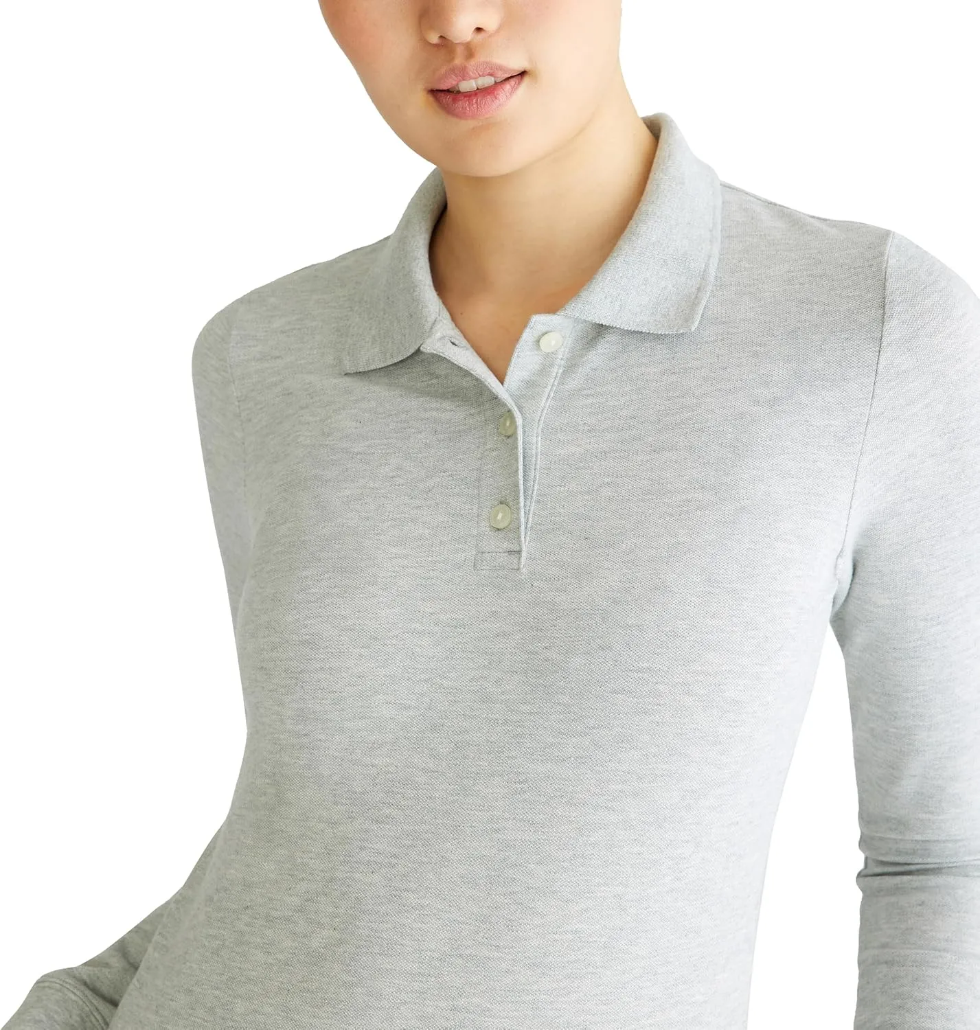 AEROPOSTALE Women's Aero Uniform Polo Long Sleeve