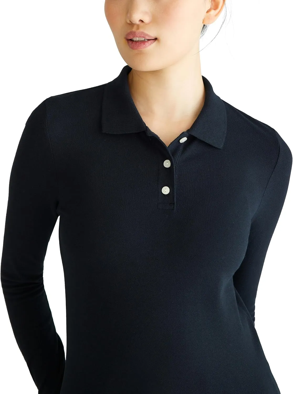 AEROPOSTALE Women's Aero Uniform Polo Long Sleeve