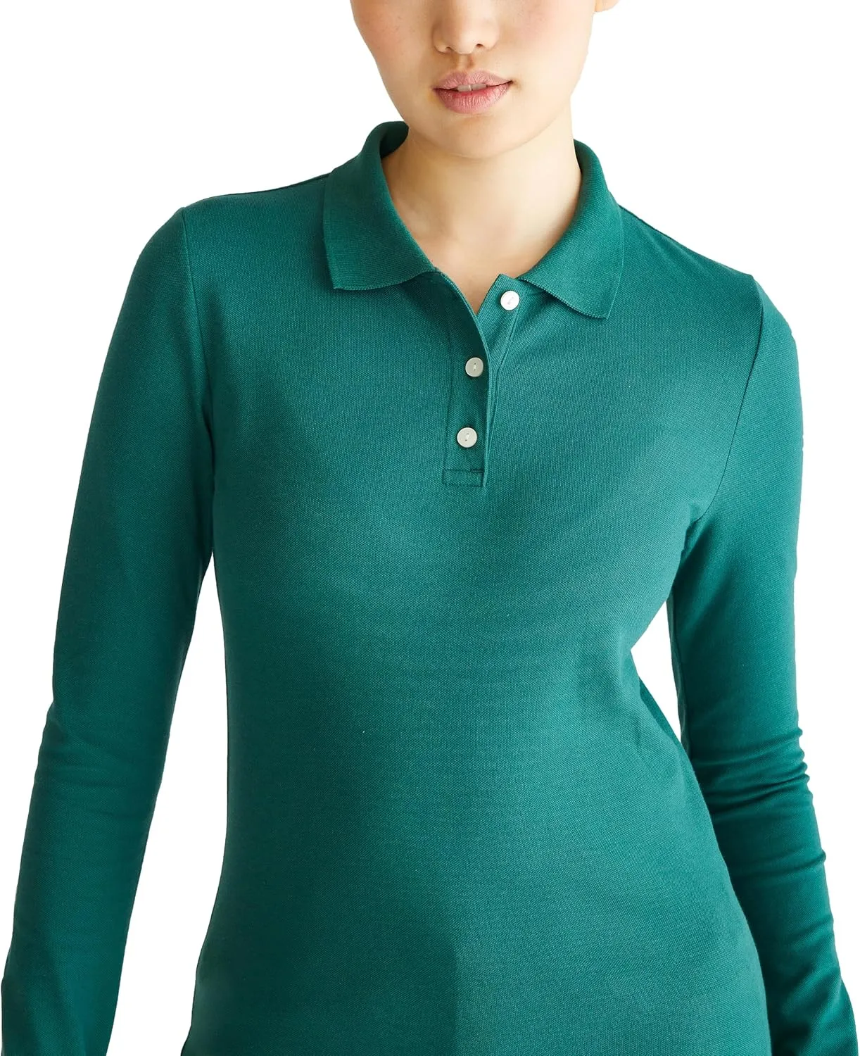 AEROPOSTALE Women's Aero Uniform Polo Long Sleeve