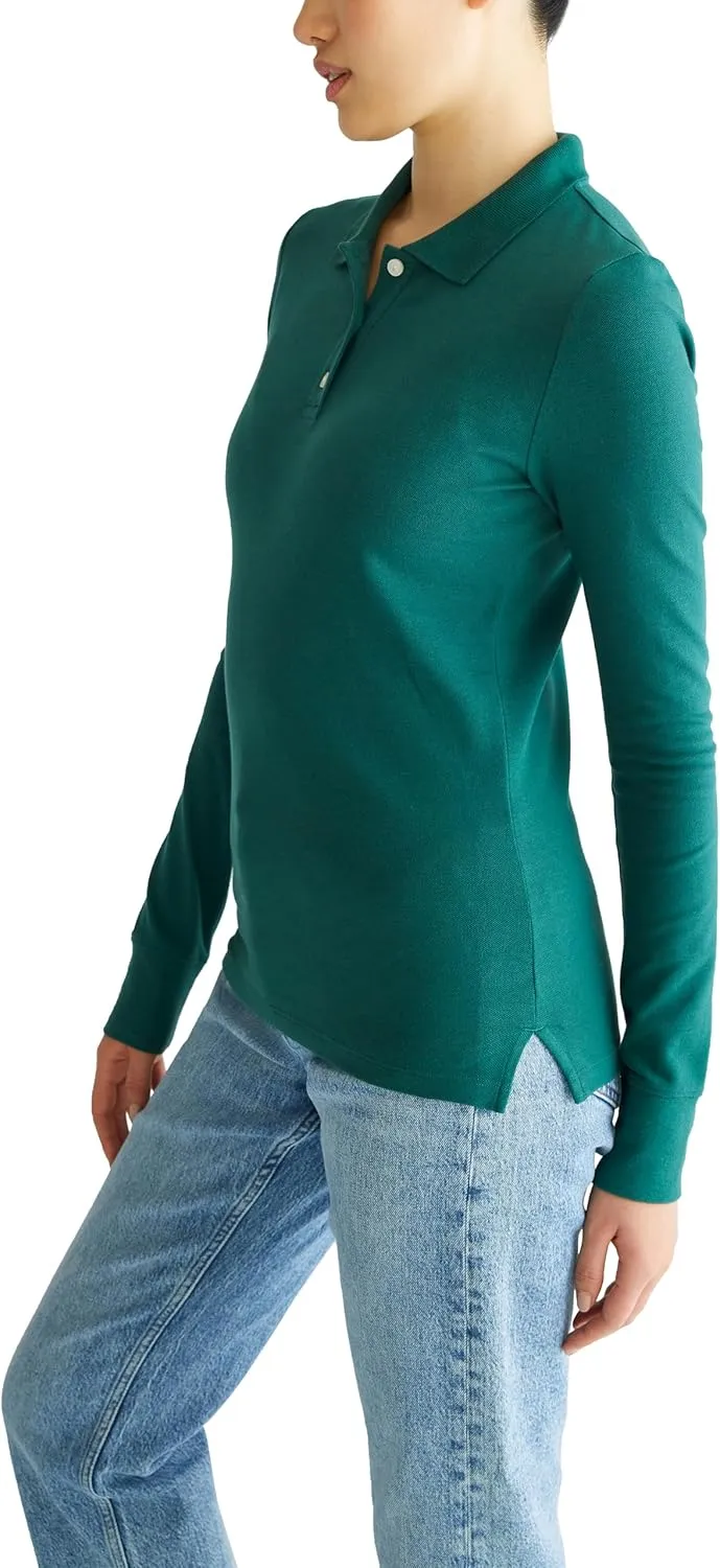 AEROPOSTALE Women's Aero Uniform Polo Long Sleeve