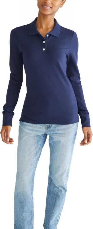 AEROPOSTALE Women's Aero Uniform Polo Long Sleeve