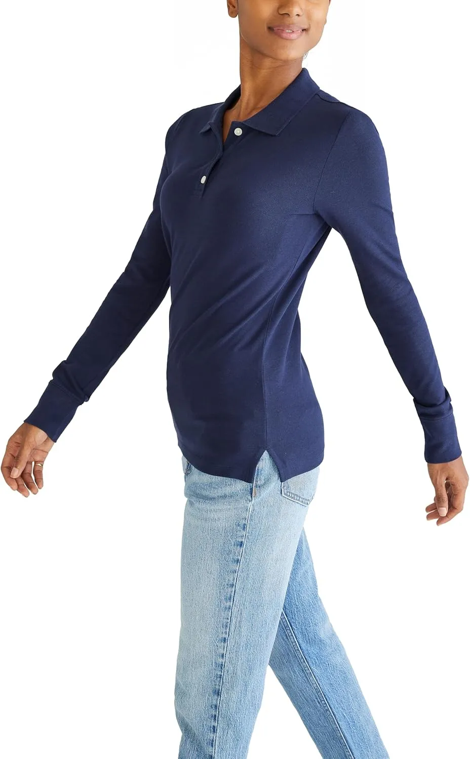 AEROPOSTALE Women's Aero Uniform Polo Long Sleeve