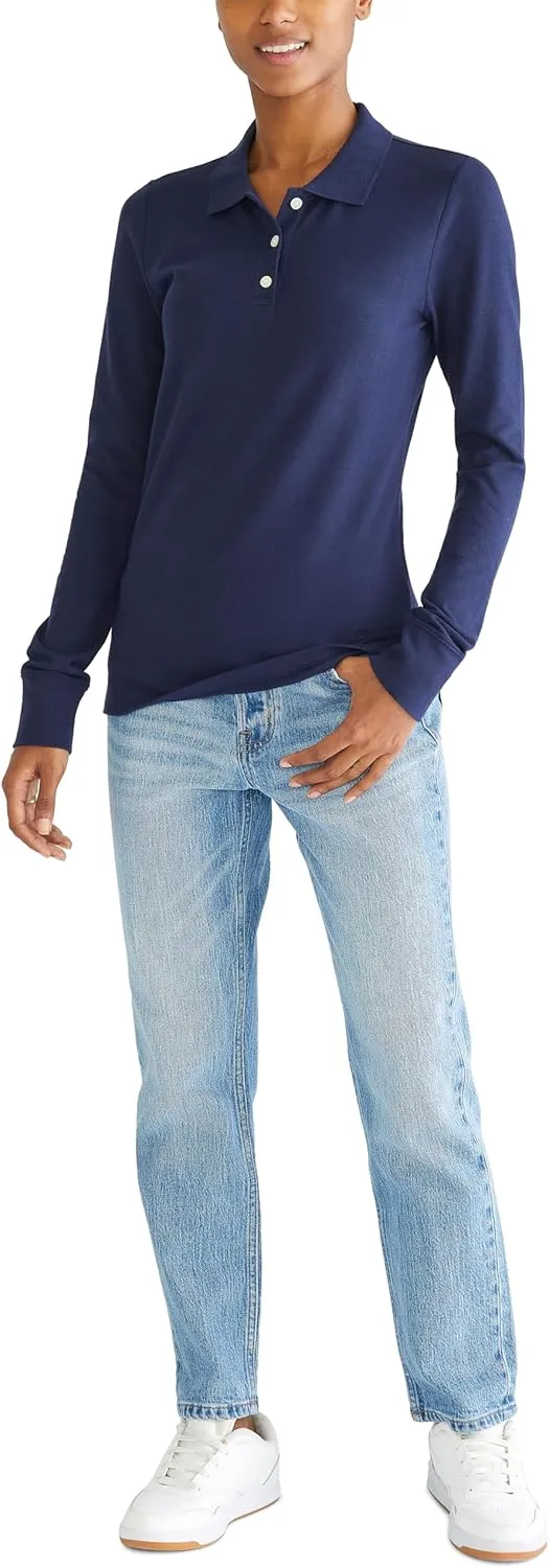 AEROPOSTALE Women's Aero Uniform Polo Long Sleeve