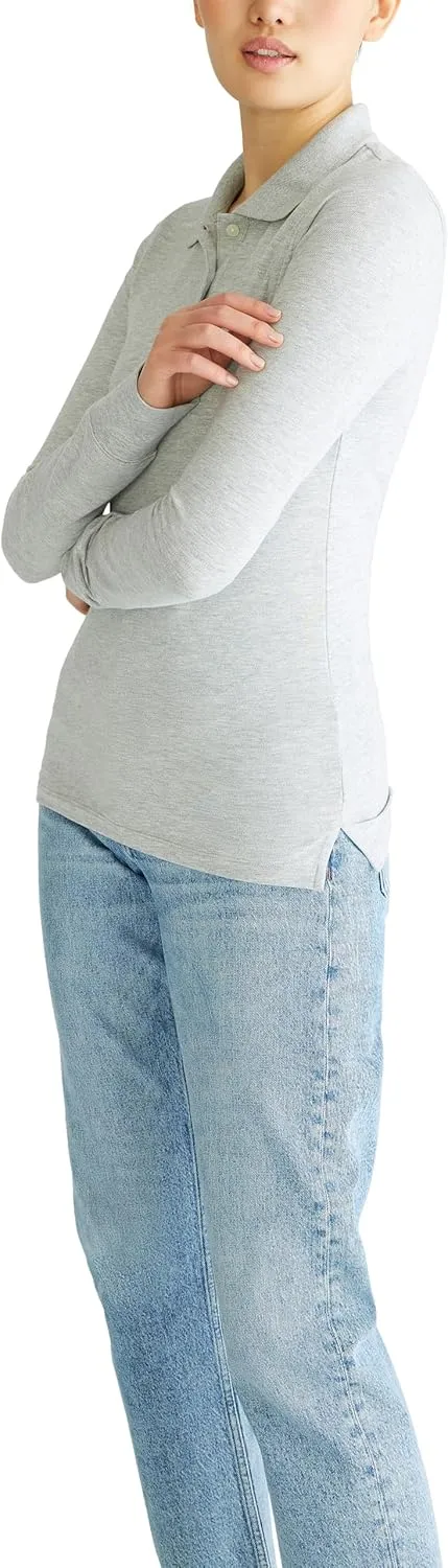 AEROPOSTALE Women's Aero Uniform Polo Long Sleeve