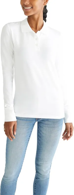 AEROPOSTALE Women's Aero Uniform Polo Long Sleeve