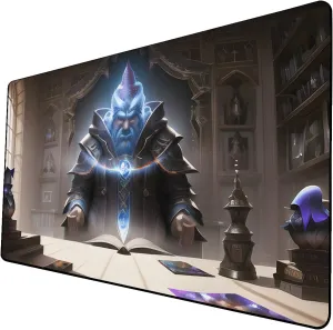AI Painting TCG Playmat - MTG Trading Card Game Mat, 24x14 Inches Premium MTG Playmat - The Perfect Companion for Intense Card Battles - Fantasy Dark Vampire Lotus-052