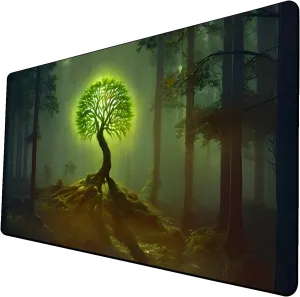 AI Painting TCG Playmat - MTG Trading Card Game Mat, 24x14 Inches Premium MTG Playmat - The Perfect Companion for Intense Card Battles - Fantasy Dark Vampire Lotus-063