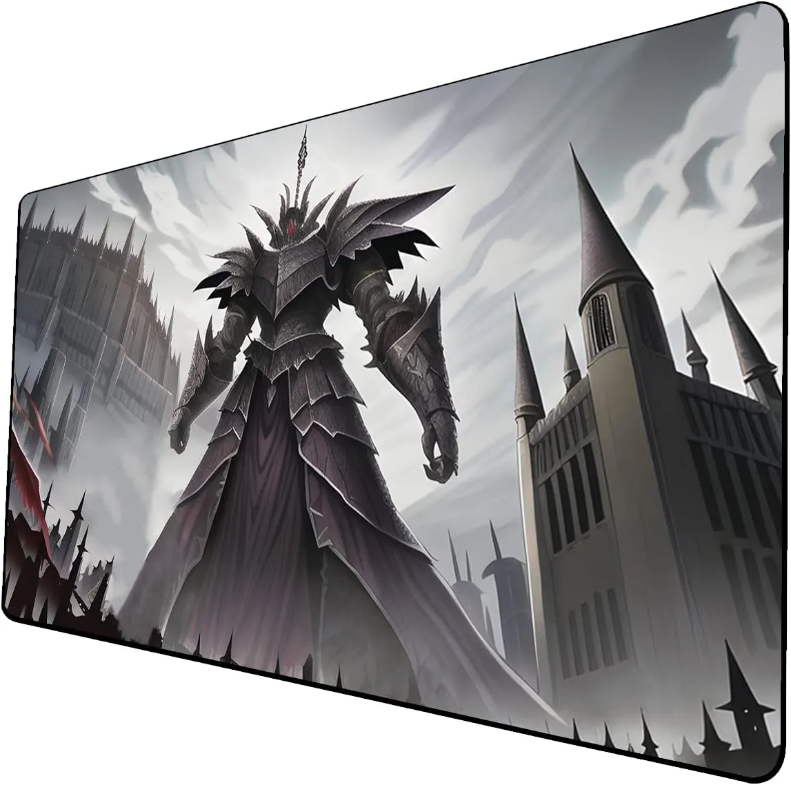 AI Painting TCG Playmat - MTG Trading Card Game Mat, 24x14 Inches Premium MTG Playmat - The Perfect Companion for Intense Card Battles - Fantasy Dark Vampire Lotus-066