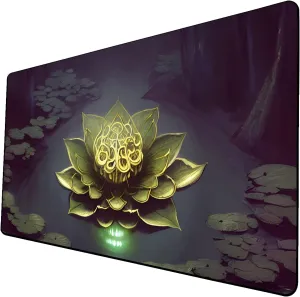 AI Painting TCG Playmat - MTG Trading Card Game Mat, 24x14 Inches Premium MTG Playmat - The Perfect Companion for Intense Card Battles - Fantasy Dark Vampire Lotus-076