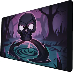 AI Painting TCG Playmat - MTG Trading Card Game Mat, 24x14 Inches Premium MTG Playmat - The Perfect Companion for Intense Card Battles - Fantasy Dark Vampire Lotus-084