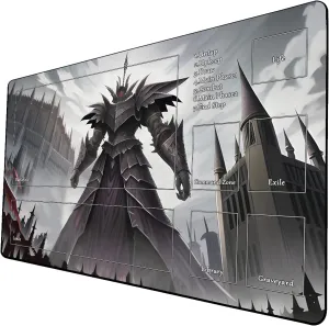 AI Painting TCG Playmat - MTG Trading Card Game Mat with Zone, 24x14 Inches Premium MTG Playmat - The Perfect Companion for Intense Card Battles - Fantasy Dark Vampire Lotus-066