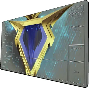 AI Painting TCG Playmat - MTG Trading Card Game Mat with Zone Layout, 24x14 Inches Premium MTG Play Mat - The Perfect Companion for Intense Card Battles - Fantasy Dark Skull Black Lotus 424A336