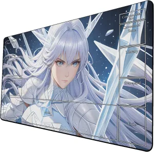 AI Painting TCG Playmat - MTG Trading Card Game Mat with Zone Layout, 24x14 Inches Premium MTG Play Mat - The Perfect Companion for Intense Card Battles - Fantasy Dark Skull Black Lotus 509A015