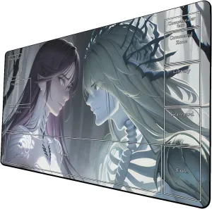AI Painting TCG Playmat - MTG Trading Card Game Mat with Zone Layout, 24x14 Inches Premium MTG Play Mat - The Perfect Companion for Intense Card Battles - Fantasy Dark Skull Black Lotus 509A260