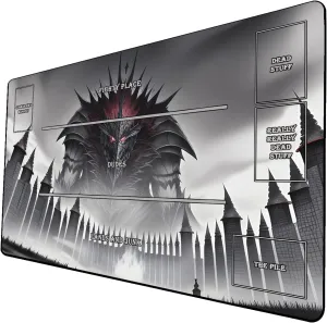 AI Painting TCG Playmat - MTG Trading Card Game Mat with Zones, 24x14 Inches Premium MTG Playmat - The Perfect Companion for Intense Card Battles - Fantasy Dark Vampire Lotus-068