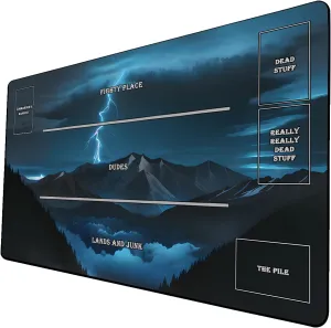 AI Painting TCG Playmat - MTG Trading Card Game Mat with Zones, 24x14 Inches Premium MTG Playmat - The Perfect Companion for Intense Card Battles - Fantasy Dark Vampire Lotus-366