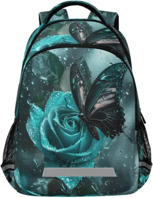ALAZA Butterfly Rose Backpacks Travel Laptop Daypack School Book Bag for Men Women Teens Kids182