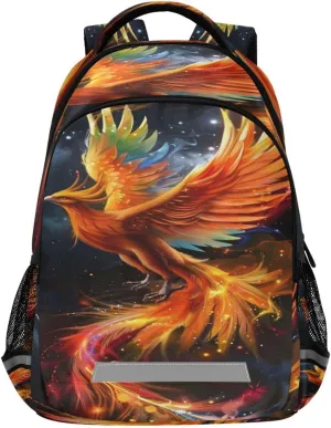 ALAZA Phoenix Soaring Firebird Backpack for Boys Girls Students Elementary School Bag Kids Bookbag Travel Daypack