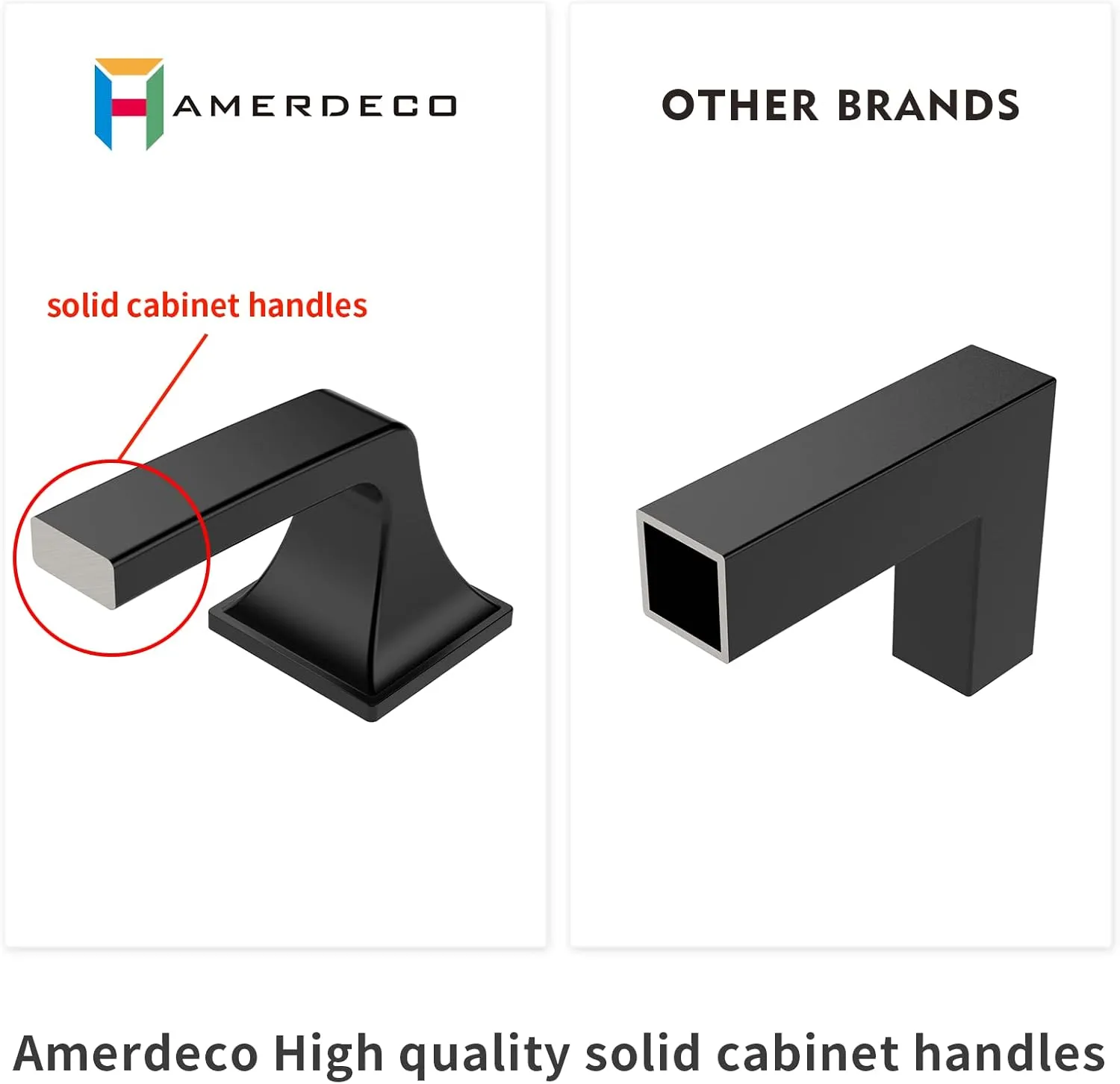 Amerdeco 10 Pack Brushed Satin Nickel 3.75 Inch(96mm) Hole Centers Kitchen Cabinet Pulls Hardware Kitchen Handles for Cabinets Cupboard Handles Drawer Pulls
