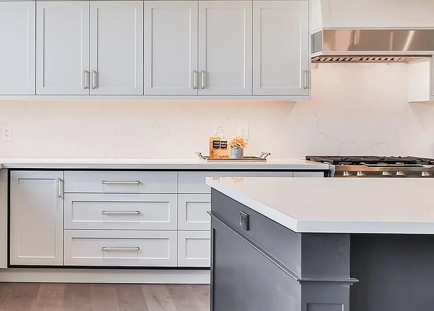 Amerdeco 10 Pack Brushed Satin Nickel 3.75 Inch(96mm) Hole Centers Kitchen Cabinet Pulls Hardware Kitchen Handles for Cabinets Cupboard Handles Drawer Pulls