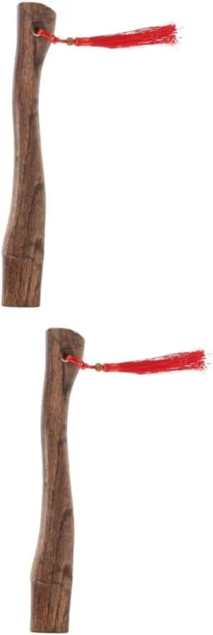 Angoily 2pcs Wooden Axe Handle Replacement for Hatchets Ergonomic Design Woodworking Tool for Camping and Outdoor Activities for Cutting Firewood and Logs