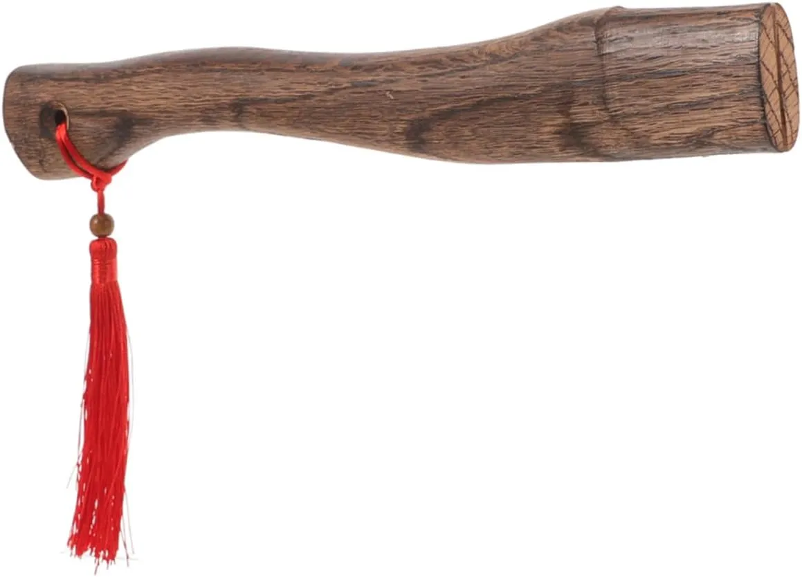 Angoily 2pcs Wooden Axe Handle Replacement for Hatchets Ergonomic Design Woodworking Tool for Camping and Outdoor Activities for Cutting Firewood and Logs