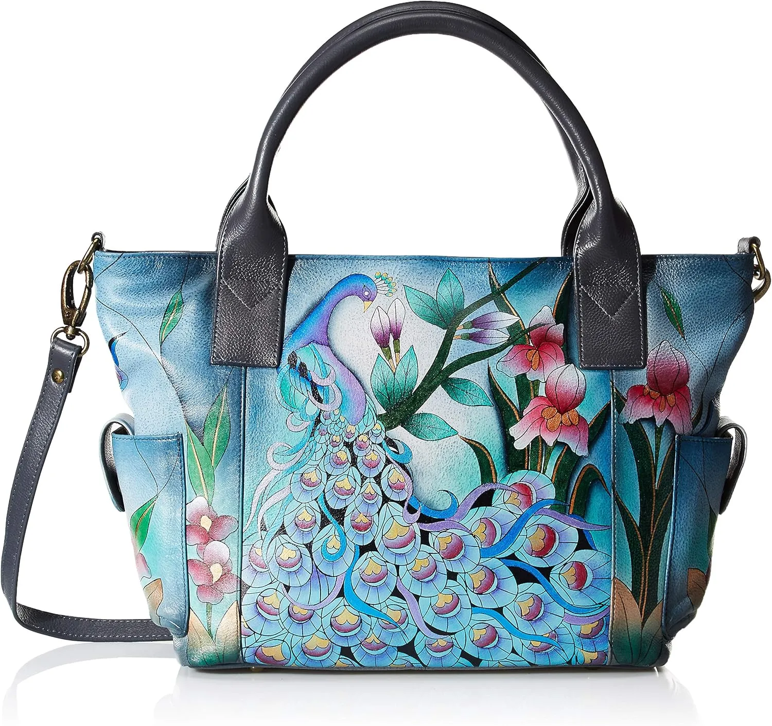 Anna by Anuschka Zip-top Organizer with Outside Side Pockets