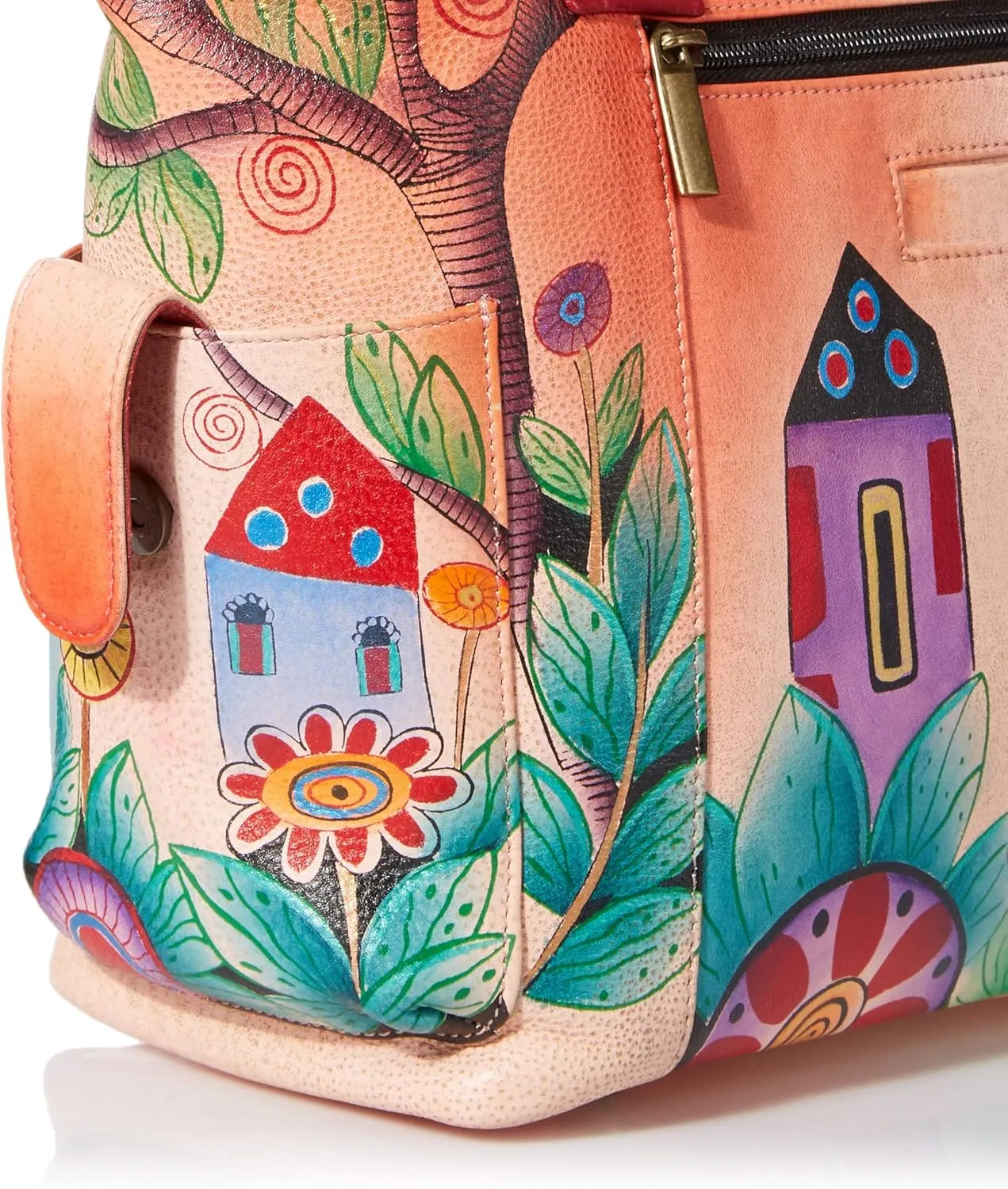 Anna by Anuschka Zip-top Organizer with Outside Side Pockets