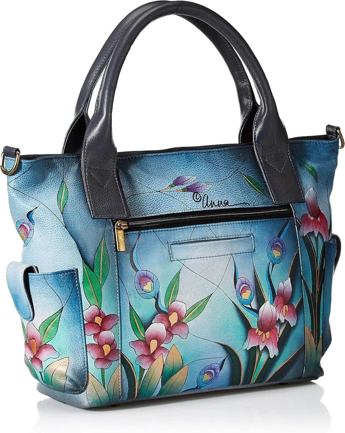 Anna by Anuschka Zip-top Organizer with Outside Side Pockets