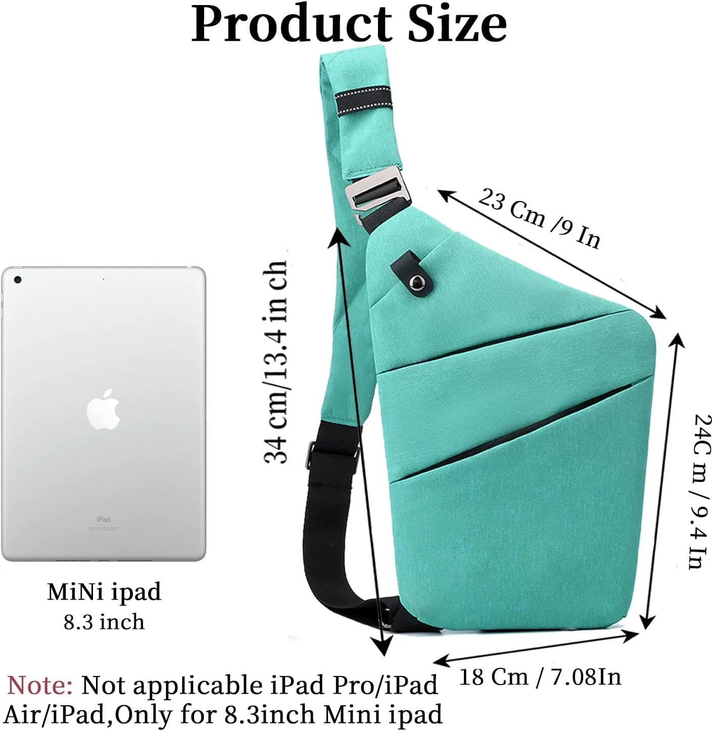 Anti Theft Bag Crossbody Purse-Anti Theft Travel Bag for Women & Men Slim Sling Bag CrossBody with Adjustable Strap