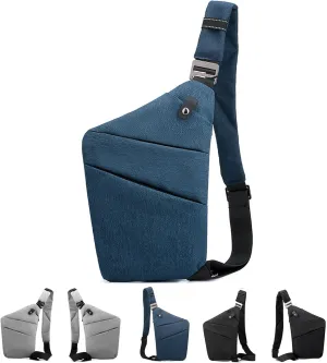 Anti Theft Bag Travel Purse, Anti Theft Crossbody Bags Travel Purses for Women Men Slim Sling Bag