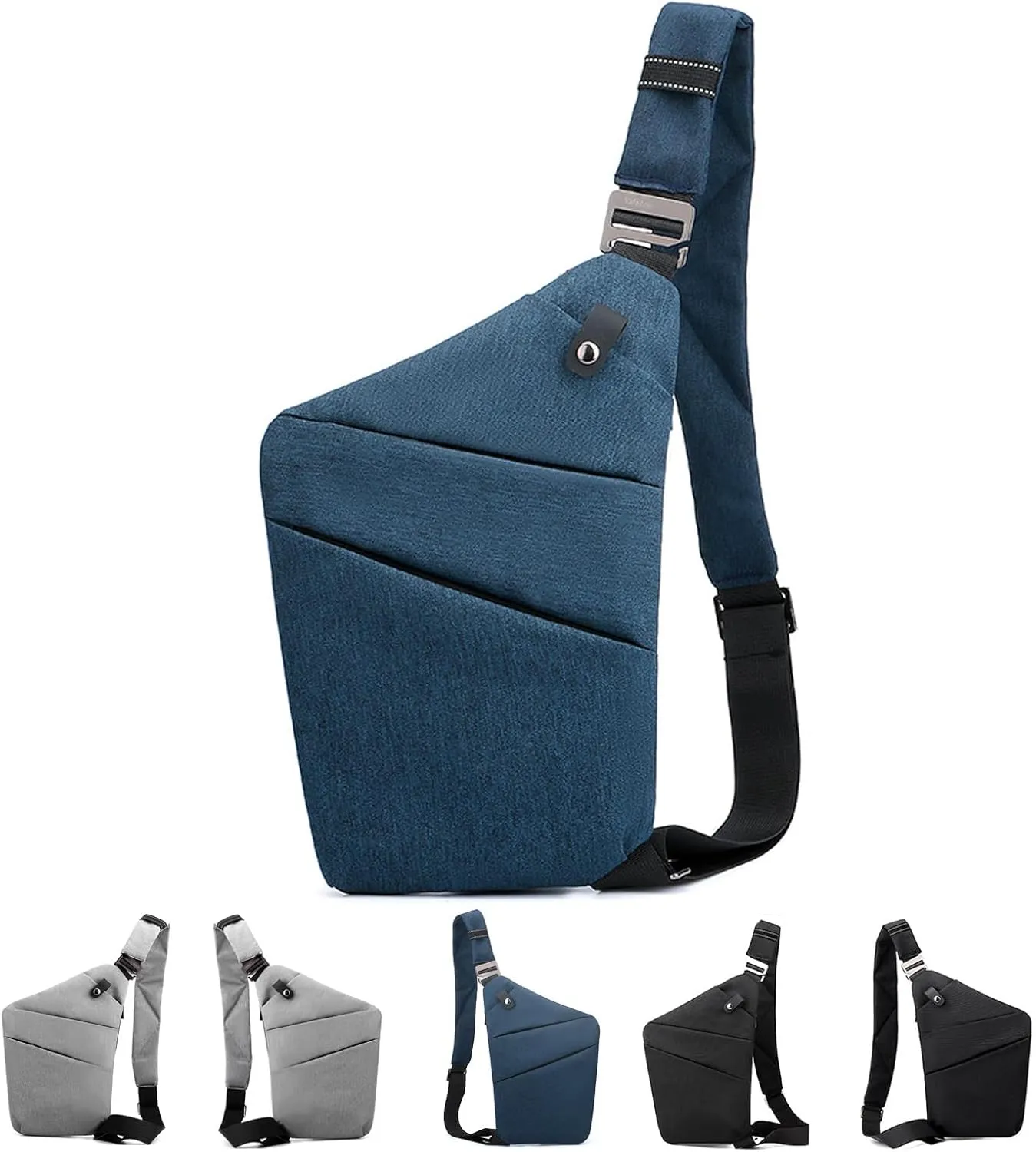 Anti Theft Bag Travel Purse, Anti Theft Crossbody Bags Travel Purses for Women Men Slim Sling Bag