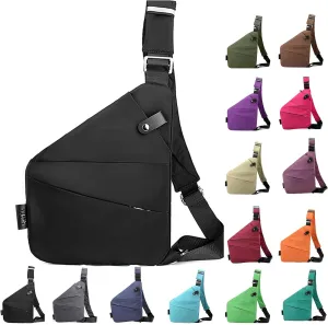 Anti Theft Travel Bag Crossbody, Multi-pocket Anti-theft Purses, Sling Bag with Adjustable Strap for Women Men