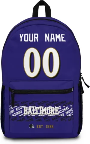 ANTKING Baltimore Backpacks Travel Bags Custom Name Number for Men Women Gifts