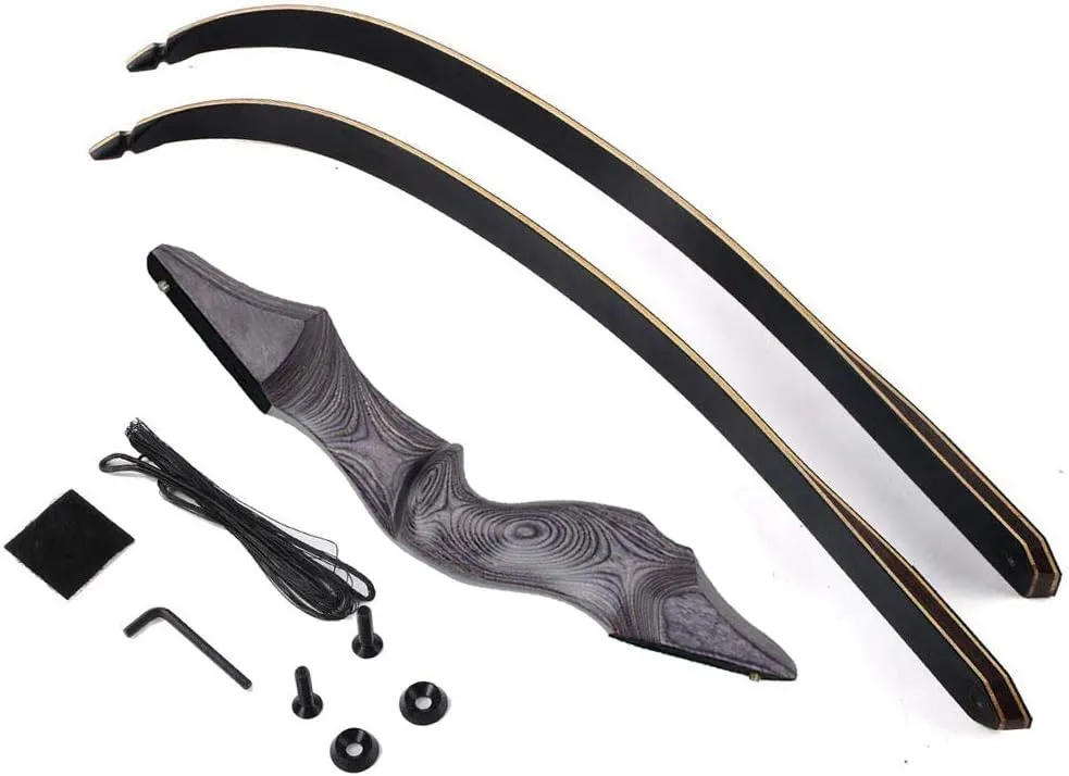 Archery Takedown Recurve Bow 60inch 30lbs,35lbs,40lbs,45lbs,50lbs,55lbs,60bs Traditional Hunting Bows Target Shooting Practice for Right Hand