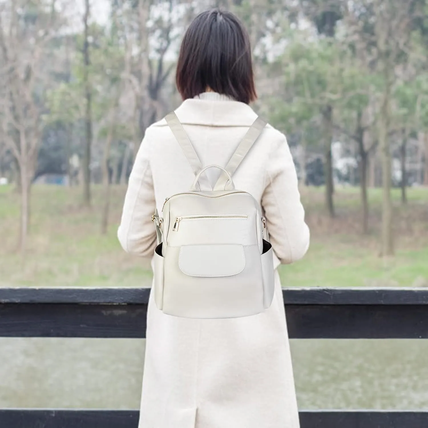 ASDSSRY Women Fashion Backpack Purse Waterproof Bookbags Travel Shopping Rucksack Convertible Ladies Shoulder Bag