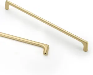 Asidrama 6 Pack 10 Inch(256mm) Brushed Gold Cabinet Pulls Cabinet Handles Cupboard Handles Kitchen Cabinet Hardware for Cupboard Drawer Pulls