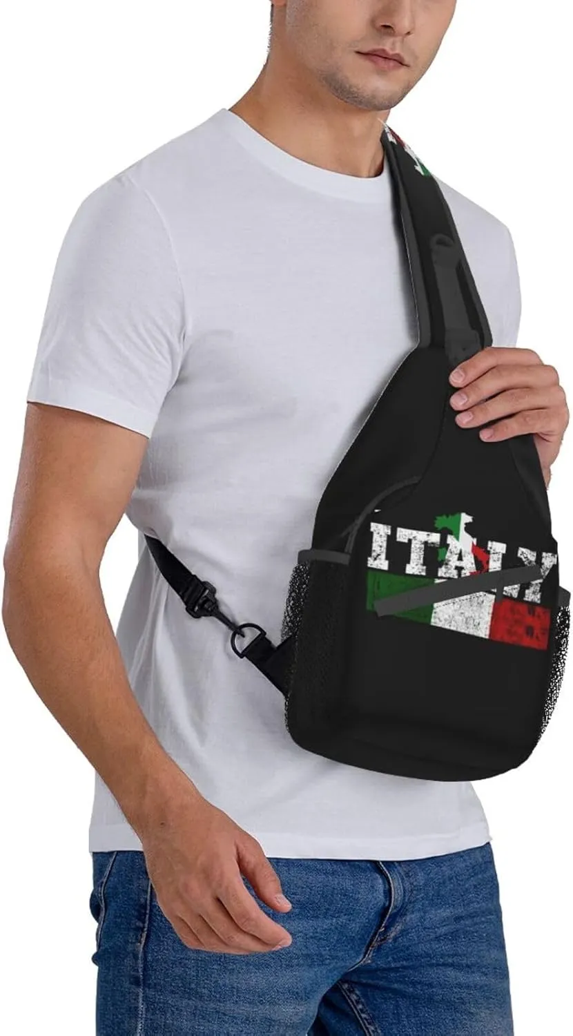 ASYG France Sling Bag France Flag Crossbody Chest Daypack Casual Backpack Shoulder Bag Hiking Bag Franch Bag