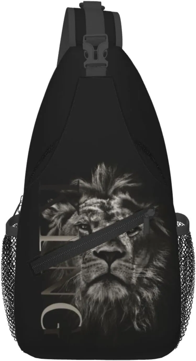 ASYG King Sling Bag Men Shoulder Bag Mens Bag Crossbody Chest Daypack Casual Backpack Bag for Men