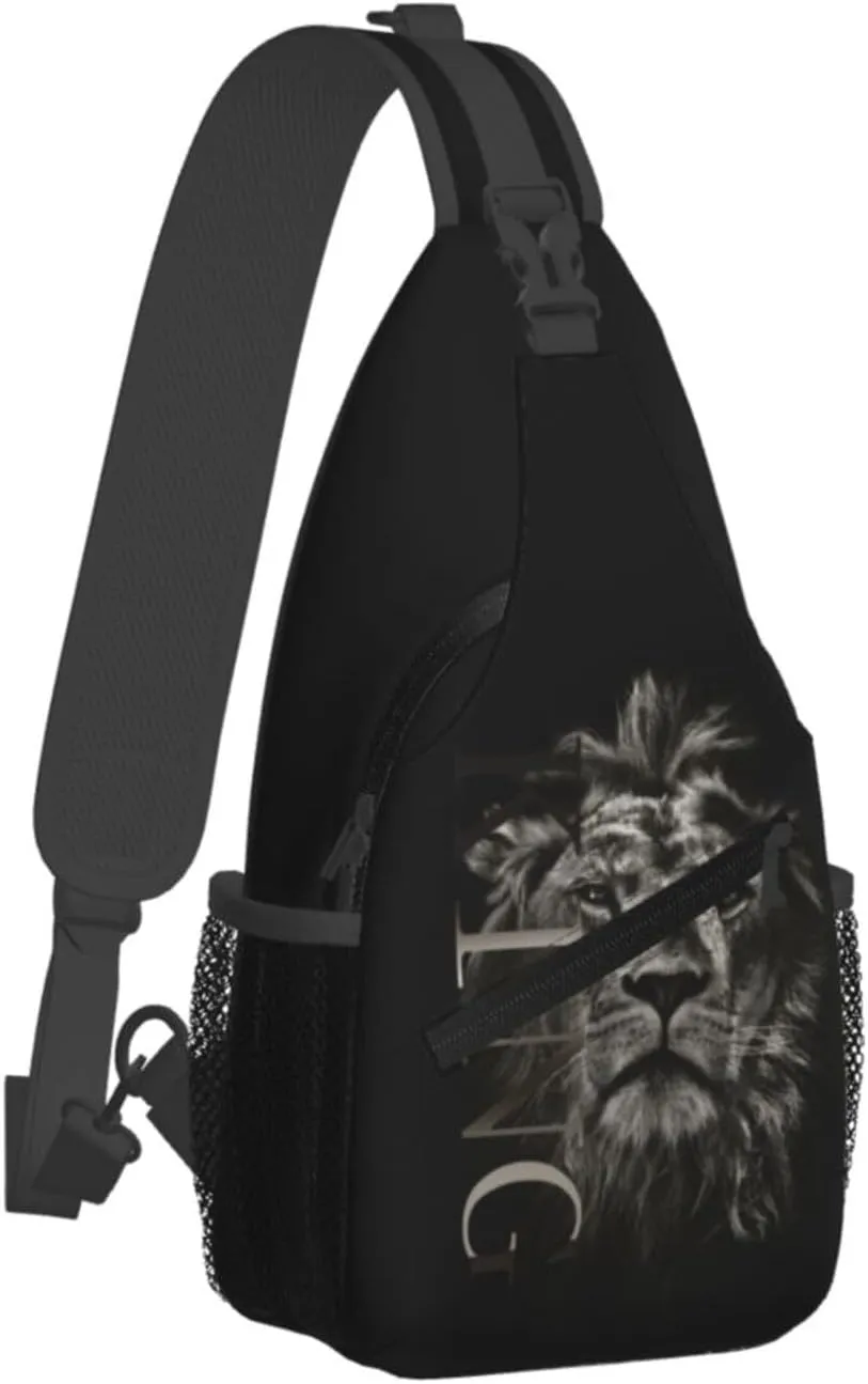 ASYG King Sling Bag Men Shoulder Bag Mens Bag Crossbody Chest Daypack Casual Backpack Bag for Men