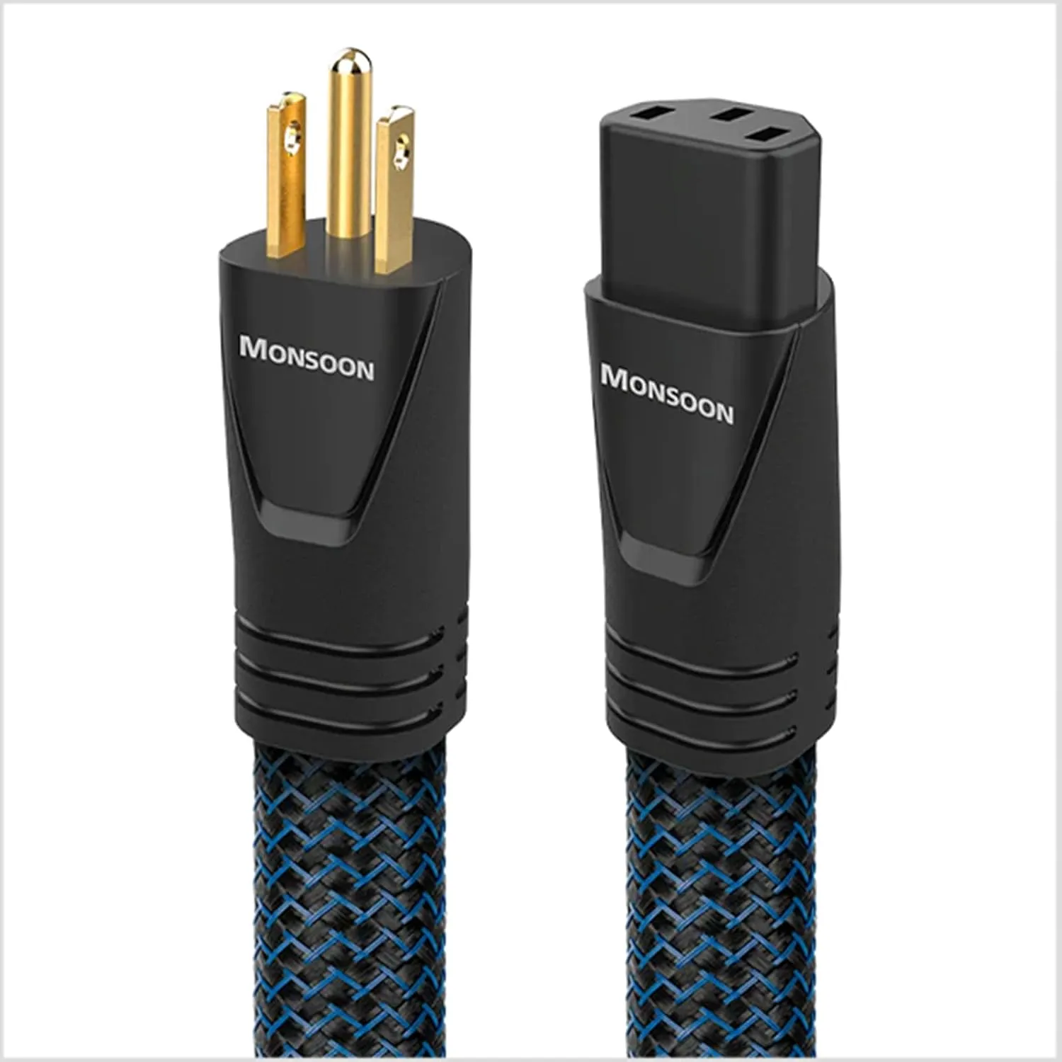 AudioQuest PQ303NA PowerQuest 303 12 Outlet Surge Protector with an AudioQuest MONSOONUS01 1M Wind Series AC Power Cable (2023)