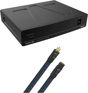 AudioQuest PQ303NA PowerQuest 303 12 Outlet Surge Protector with an AudioQuest MONSOONUS01 1M Wind Series AC Power Cable (2023)