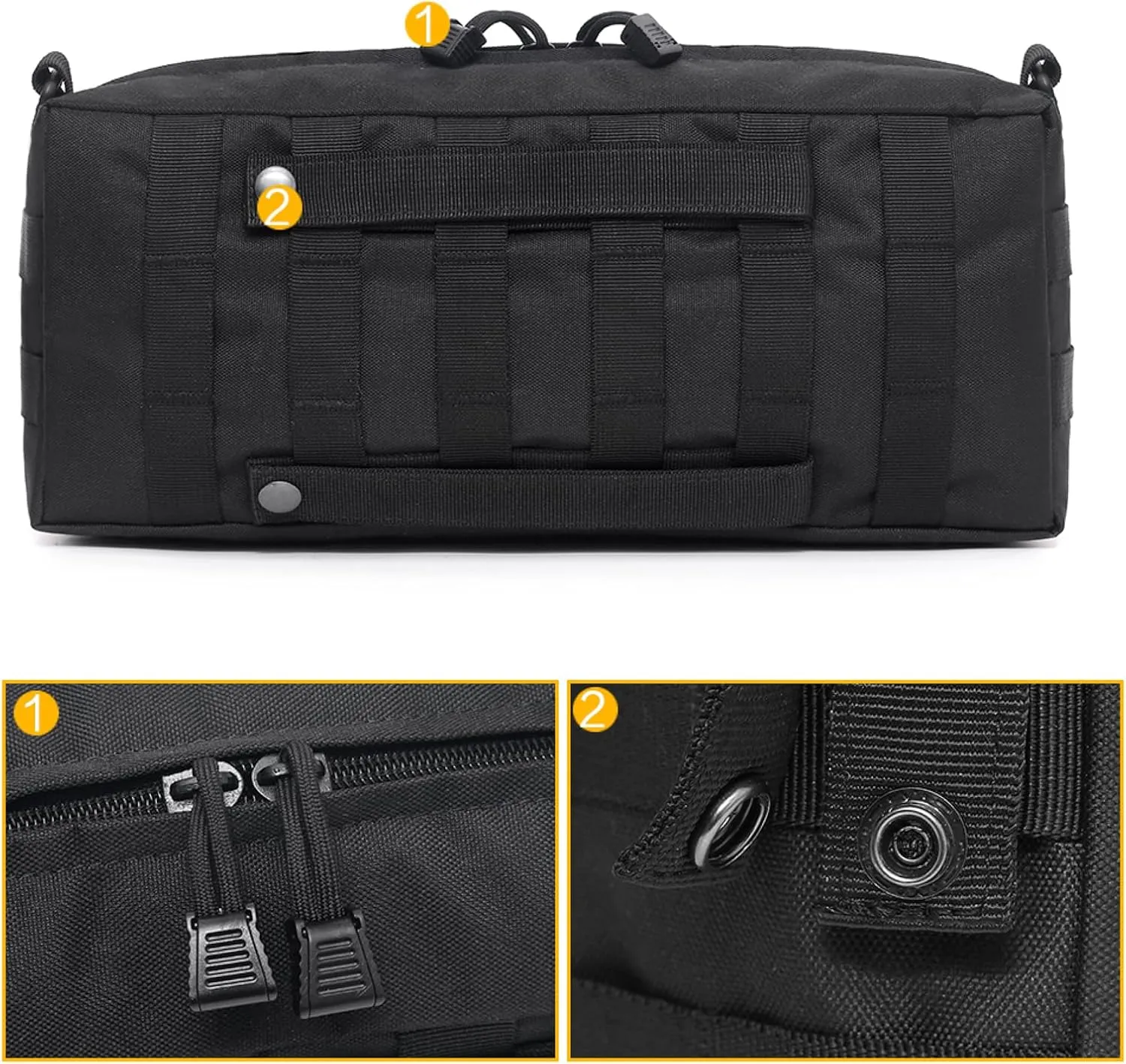 Azarxis Tactical Mini Belt Pouches, Multi-Purpose Small Battery Case Compact Utility EDC Card Slot Holder Waist Bags Military Molle Pack Sundries Storage Pack